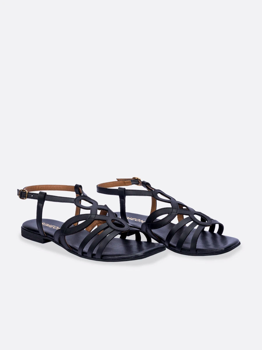 02NAHARA - SANDALIAS PLANAS www.simeonshoes.com